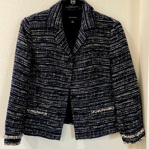 Ann Taylor navy work blazer size 0